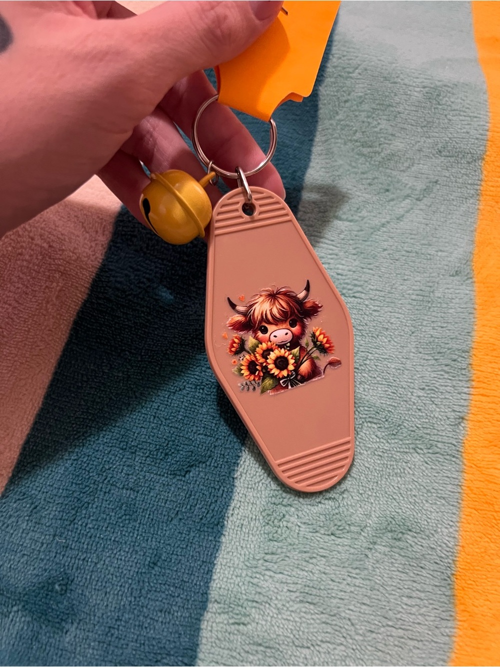 Highland Cow Keychain 🌻